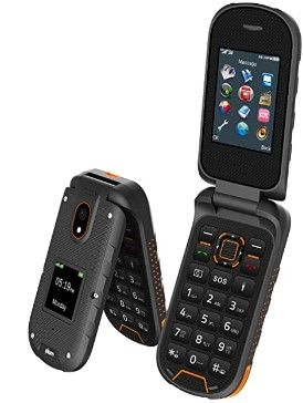 Photo 1 of Plum RAM Plus 4G Volte Unlocked Rugged Flip Phone 2022 Model ATT, Tmobile Straight Talk, Mint, Ting, Tello, Consumer Cellular- Orange
