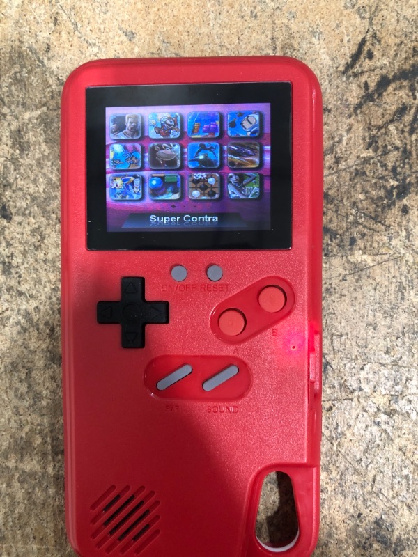 Photo 3 of Gameboy Phone Case for iPhone 11,Retro Game Phone Case 36 Classic Games,Handheld Game Console Case(Red, for iPhone 11)
