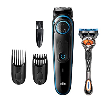 Photo 1 of Braun Beard Trimmer BT5240, Hair Clippers for Men, Cordless & Rechargeable with Gillette ProGlide Razor
