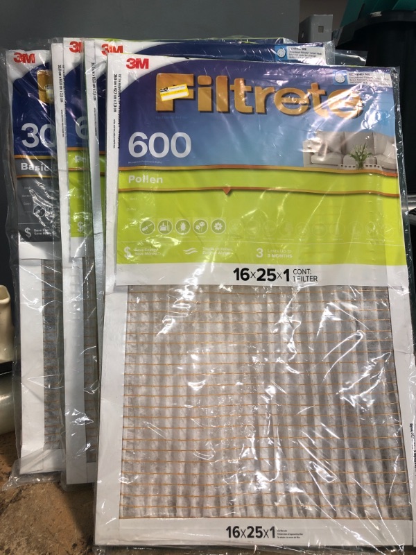 Photo 3 of 3 Filtrete Dust and Pollen Filters 14X25-1
1 Filtrete Pollen Air Filter 600 MPR 16x25-1


