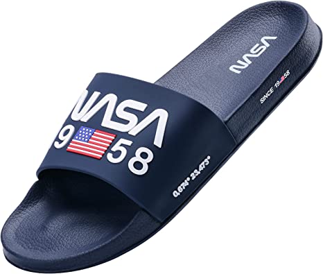 Photo 1 of ***Size: 13, Color: Black*** NASA Men's Slide Sandal Comfort Lightweigth Beach Slides