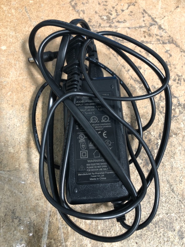 Photo 1 of UpBright 42V AC/DC Adapter Compatible with Model THX-420150KV FY0634201500 for Hover-1 36V Lithium-ion Li-ion Battery Hoverboard Folding Electric