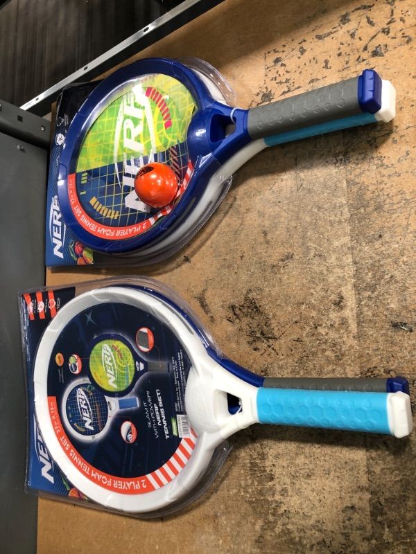 Photo 2 of ***2 Pack*** Franklin Sports Nerf Tennis Set, 4 counts