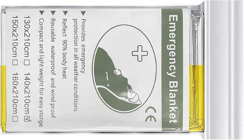 Photo 1 of ***7 Pack*** Safe Emergency Mylar Thermal Blankets for Outdoors,Survinal,First Aid,Picnic,Tent ,Marathons