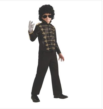 Photo 1 of Black Military Deluxe Kids Michael Jackson Jacket, M