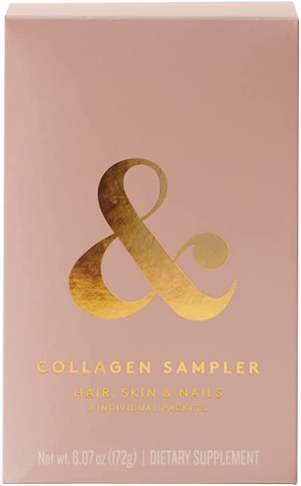 Photo 1 of DOSE Collagen Sampler 8 Individual Mixed Sachets – Hydrolyzed Collagen Peptides Supplement - Non-GMO, Gluten Free, Sugar Free – Supporting Hair, Skin, and Nails, White