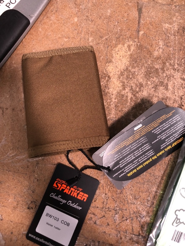 Photo 3 of EXCELLENT ELITE SPANKER Nylon Trifold Wallet for Men ID Card Holder Tactical Military Wallet with Coin Pocket Outdoor Wallet(Coyote Brown)