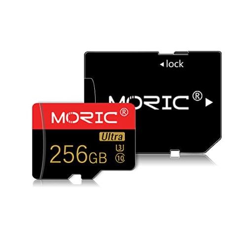 Photo 1 of 256GB Micro SD Card with Adapter High Speed Memory MicroSD Card Class 10 Memory Card for Nintendo Switch Android Smartphone Digital Camera Tablet and Drone