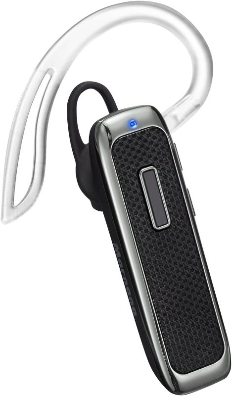 Photo 1 of Bluetooth Headset, Marnana Wireless Bluetooth Earpiece with 18 Hours Playtime and Noise Cancelling Mic, Ultralight Earphone Hands-Free for iPhone iPad Tablet Samsung Android Cell Phone Call - Black