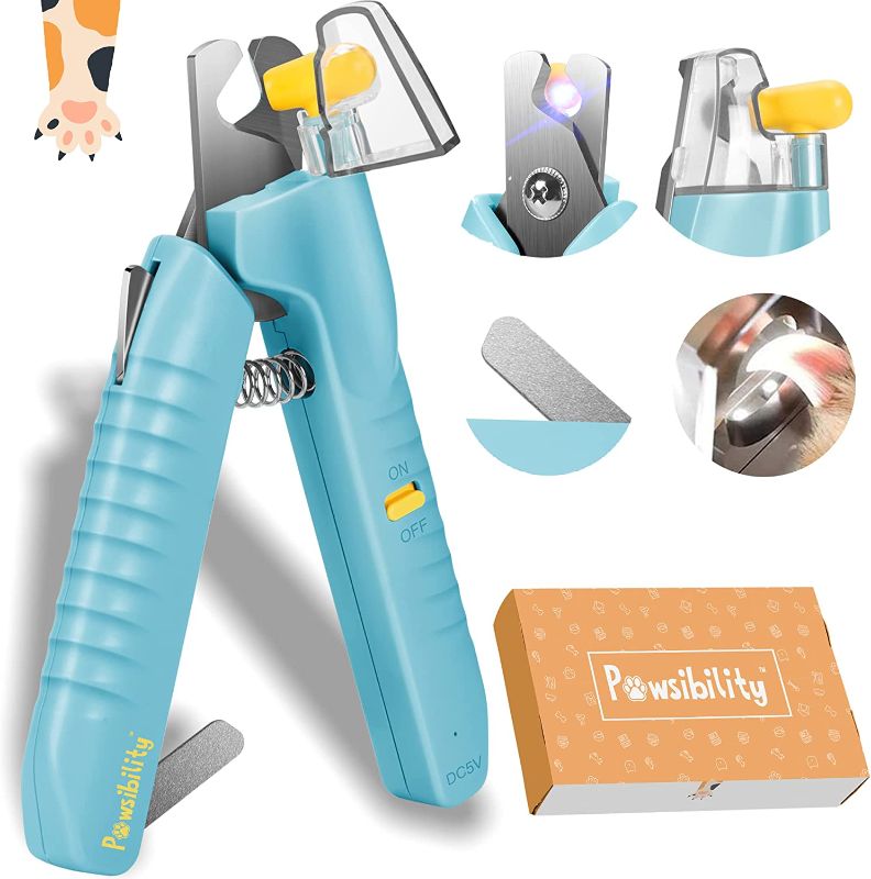 Photo 1 of Pawsibility - Reinvented Pet Nail Clippers for Your Pal - Ultra Bright LED Light for Bloodline | Razor Sharp and Durable Blade | Vets Recommended Trimming Tool for Dogs and Cats