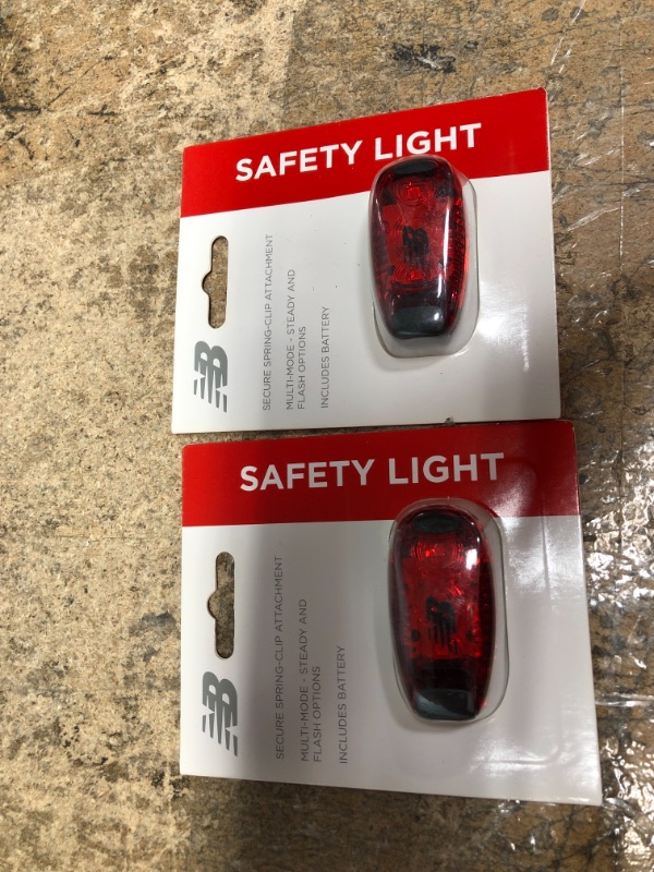 Photo 2 of ***2 Pack*** New Balance Safety Light - Black/Red