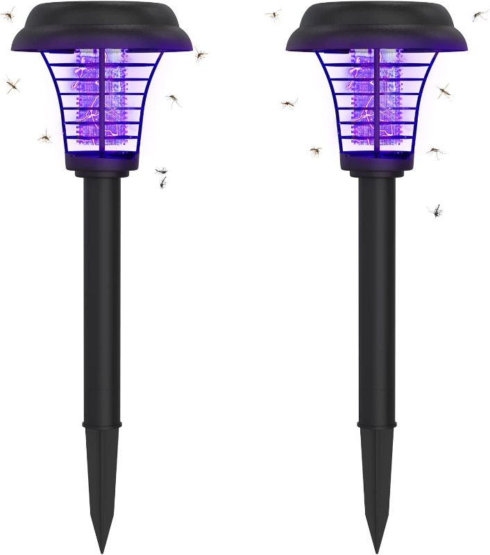 Photo 1 of *SIMILAR TO STOCK PHOTO*
2 Pack Solar Bug Zapper Outdoor Solar Powered Bug Zapper LED Mosquito Zapper Light Lamp for Indoor and Outdoor Use
