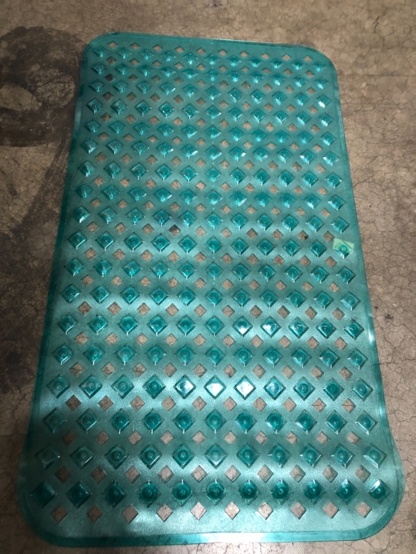 Photo 1 of 28" GREEN colored plastic shower mat