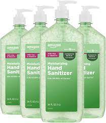 Photo 1 of Amazon Basic Care - Aloe Hand Sanitizer 62 34 Fluid Ounce Pack of 4 ** EXPIRES SEPTEMBER 2023**