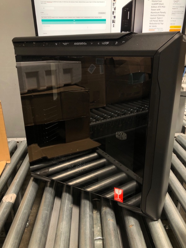 Photo 3 of Cooler Master MasterCase SL600M Black Edition ATX Mid-Tower with Aluminum Panels, Vertical Chimney Layout, Type-C I/O Panel, Noise Reduction & Top Air Vents
