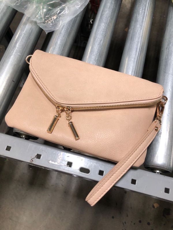 Photo 1 of Envelope Wristlet Clutch Crossbody Bag with Chain Strap
