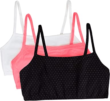 Photo 1 of Fruit of the Loom Women's Spaghetti Strap Cotton Pullover Sports Bra - size 44
