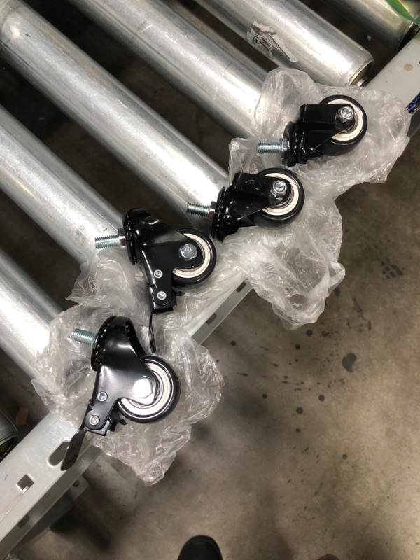 Photo 1 of 4-PACK 2" SWIVEL CASTER WHEELS WITH BRAKE