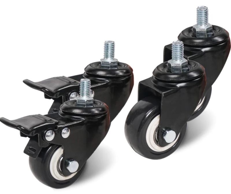 Photo 1 of 4-PACK 2" SWIVEL CASTER WHEELS WITH BRAKE