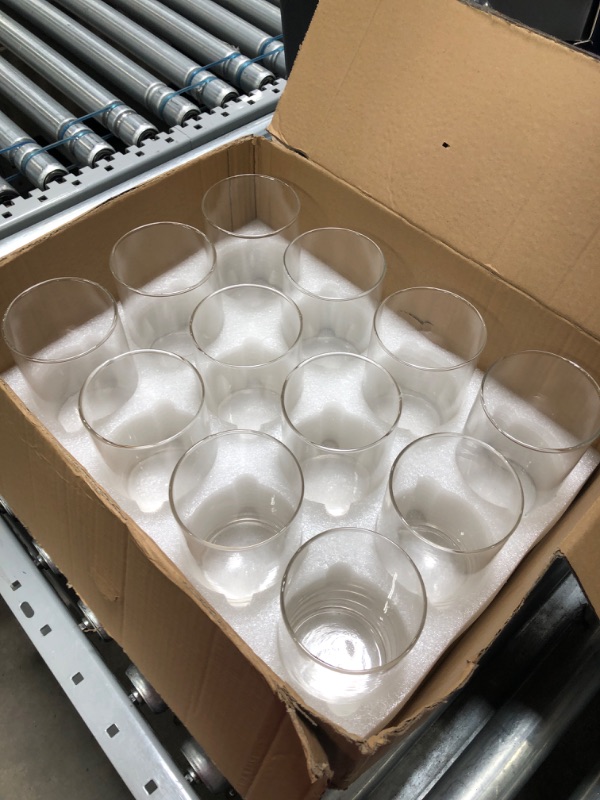 Photo 2 of 12 Pack Clear Glass Cylinder Vases