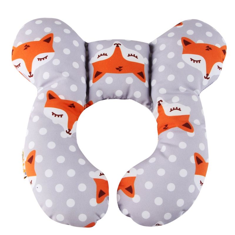 Photo 1 of KAKIBLIN Baby Travel Pillow, Infant Head and Neck Support Pillow for Car Seat, Pushchair (Gray Fox)