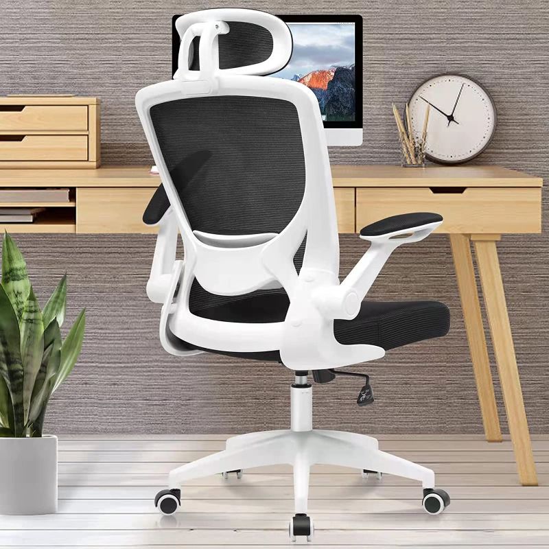 Photo 1 of *SELLING FOR PARTS*
Ergonomic Office Chair, KERDOM Breathable Mesh Desk Chair, Lumbar Support Computer Chair with Headrest and Flip-up Arms, Swivel Task Chair, Adjustable Height Gaming Chair
