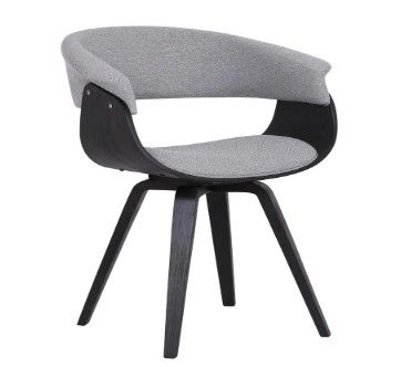 Photo 1 of Armen Living Summer Grey Fabric Dining Chair (24.5 in. W x 21.5 in. D x 31 in. H sh 19 in.)