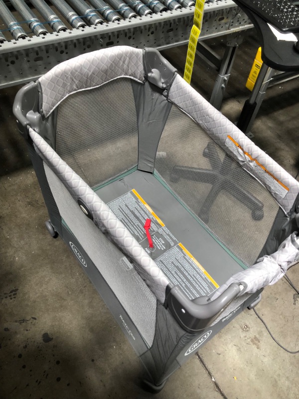 Photo 3 of Graco Travel Lite Crib | Travel Crib Converts from Bassinet to Playard, Manor

