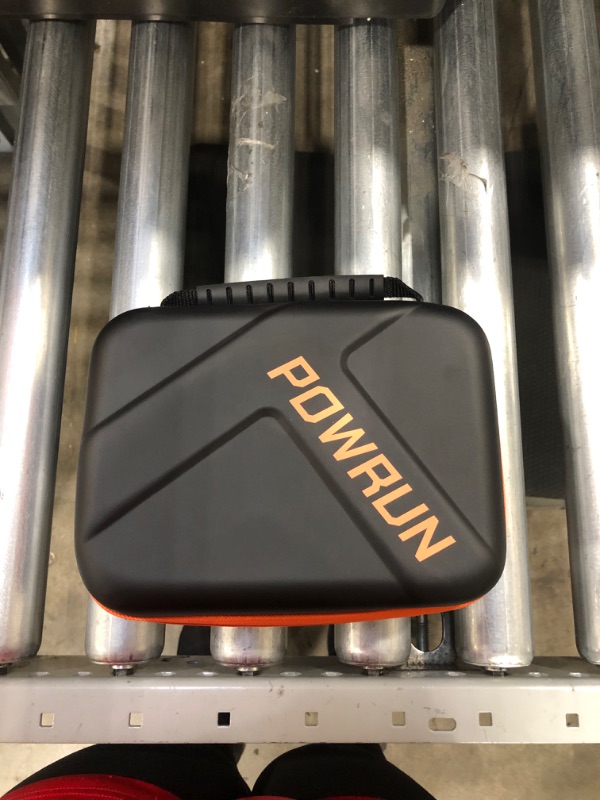 Photo 2 of Powrun P-ONE Jump Starter, 2000A Portable Jump Starter Box - Car Battery Booster Pack for up to 8.0L Gas and 6.5L Diesel Engines, 12V Battery Jump Starter with LCD Display (Orange)
