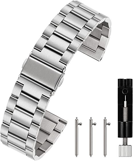 Photo 1 of Berfine Quick Release Watch Strap, Premium Solid Stainless Steel Watch Band Replacement
