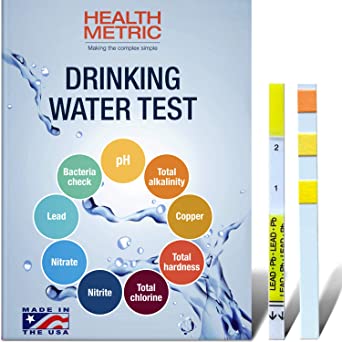 Photo 1 of *EXPIRES Nov 2024*
Drinking Water Test Kit for Home Tap and Well Water - Easy to Use Testing Strips for Lead Bacteria pH Copper Nitrate Chlorine Hardness and More | Made in The USA in Line with EPA Approved Limits
