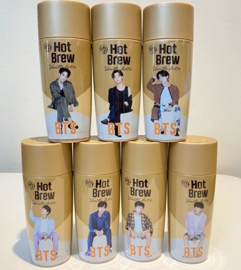 Photo 1 of *EXPIRES Sept 2022*
Paldo Fun & Yum Cold Brew with BTS Bangtan Boys Special Package, 24 Vanilla Latte Bottles, Variety Pack, Unsweetened, Sugar-Free, Gluten-Free, On-the-Go Coffee Drink, 9.13 Fl oz (270ml), Made in Korea 
