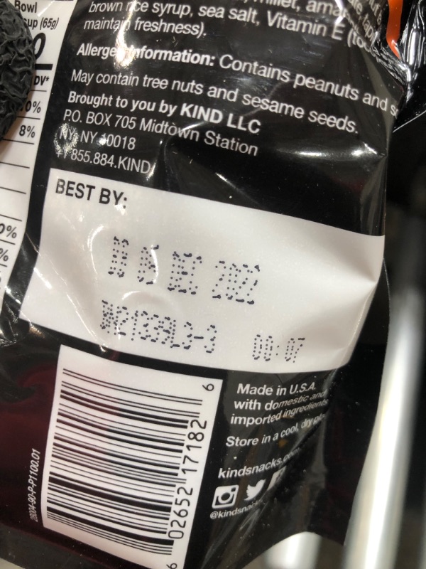 Photo 3 of *EXPIRES Dec 2022*
KIND Healthy Grains Clusters, Peanut Butter Whole Grain Granola, 10g Protein, Gluten Free, 11 Ounce (Pack of 3)
