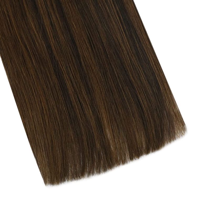 Photo 1 of 22 Inch Microlink Hair Extensions, Brown (13 pcs)