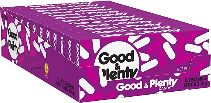 Photo 1 of *EXPIRES March 2023*
GOOD & PLENTY Licorice Candy, Bulk Fat Free, 6 oz Boxes (12 Count)
