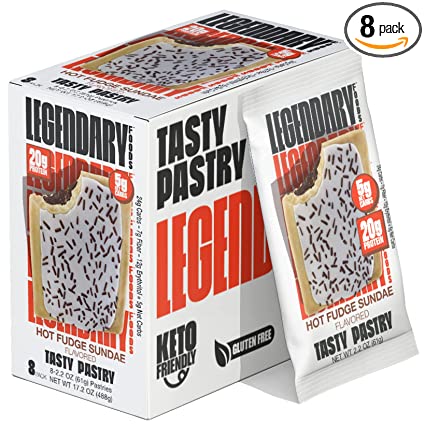 Photo 1 of *EXPIRES Nov 2022*
Legendary Foods 20 gr Protein Bar Alternative Tasty Pastry | Low Carb gluten free | Keto Friendly | No Sugar Added | High Protein Snacks | On-The-Go Breakfast | Keto Food - Hot Fudge (8-Pack) (PACKAGING VARIES)
