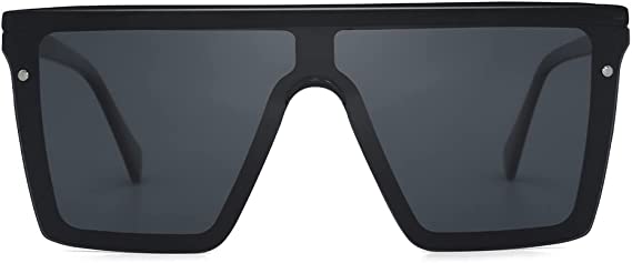 Photo 1 of 2020VentiVenti Flat Top Shield Sunglasses Rimless Square TR90 Frame Polarized Glasses For Women Men
