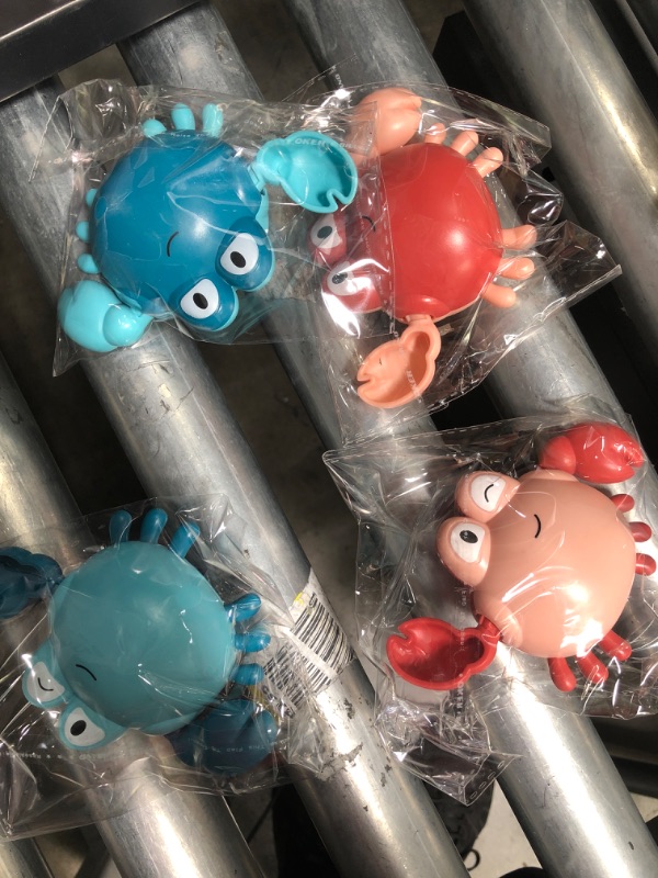 Photo 2 of Bath Toys, 4 Pcs Wind-up Swimming bathtub crab toy Baby Toys for 3-6 Year Old Boy Toddler toys Gifts Toys - Pool for Toddlers Multi-Colors sensory toys for toddlers 3-6
