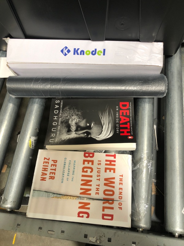 Photo 1 of **BUNDLE OF 3**
*K KNODEL Desk Mat
*Death; an Inside Story: a Book for All Those Who Shall Die NOOK
--BOOK The End: Of the World Is Just the Beginning