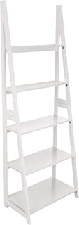 Photo 1 of Amazon Basics Modern 5-Tier Ladder Bookshelf Organizer, Solid Rubberwood Frame - White
24.8 x 14 x 70.1 inches (WxDxH)