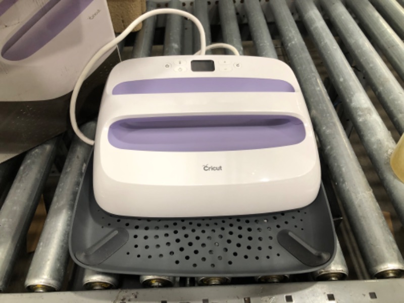 Photo 2 of Cricut EasyPress 2 Heat Press Machine (12" x 10"), Ideal for Sweatshirts, T-Shirts, Blankets & More, Precise Temperature Control, Features Insulated Safety Base & Auto-Shut Off, Lilac
