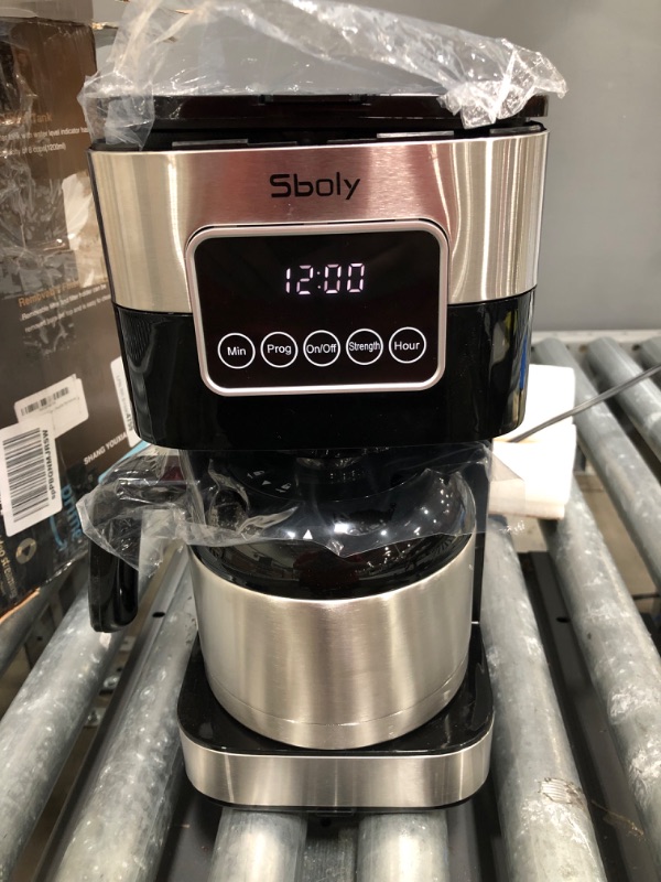 Photo 2 of 10-Cup Coffee Maker: Drip Coffee Maker with Programmable Timer, Brew Strength Control, Coffee Pot, Permanent Filter, Smart Anti-Drip System, Automatic Stainless Steel Coffee Machine,Black…
