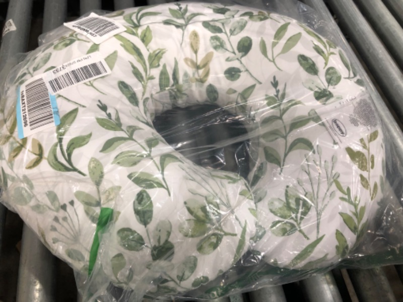 Photo 3 of Boppy Nursing Pillow and Positioner—Original | Green Foliage | Breastfeeding, Bottle Feeding, Baby Support | with Removable Cotton Blend Cover
