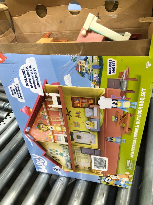 Photo 4 of **missing parts**

Bluey Mega Bundle Home, BBQ Playset, and 4 Figures | Amazon Exclusive
