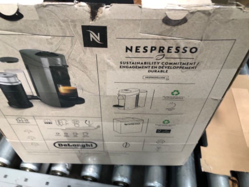 Photo 3 of **PARTS ONLY**

Nespresso Vertuo Plus Coffee and Espresso Machine by De'Longhi with Aeroccino, Ink Black
