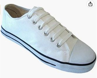 Photo 1 of E-327L Women's Canvas Sneakers Classic Lace Up Oxfords Students Fashion Shoes Sizes (5/36) 
**Stock photo is only for the reference 