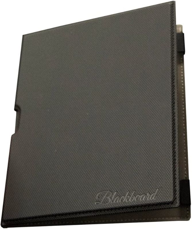 Photo 1 of Boogie Board Protective Folio Cover for Blackboard Note-Size (5.5”x7.25”) Reusable Notebook, Black (Blackboard Note Sold Separately)