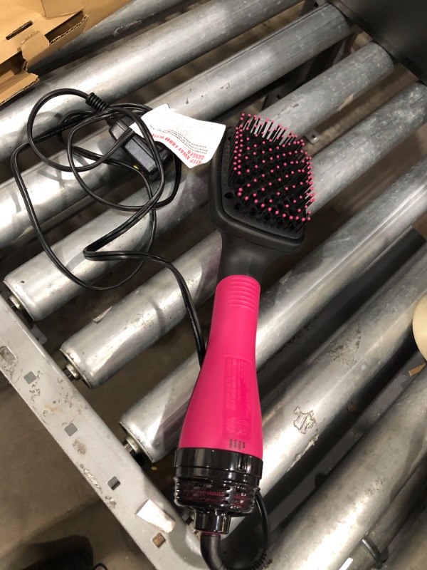 Photo 2 of Revlon One-Step Hair Dryer and Styler | Detangle, Dry, and Smooth Hair, (Pink)