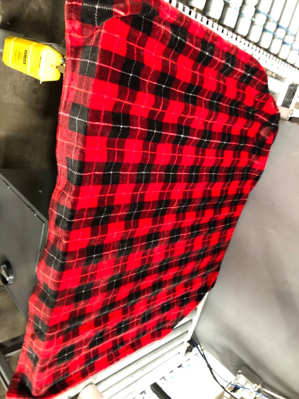 Photo 3 of BEDELITE Fleece Throw Blanket for Couch Sofa Bed, Buffalo Plaid Decor Red and Black Checkered Blanket, Cozy Fuzzy Soft Lightweight Throw Blanket for Spring and Summer, 4 ft, 3 ft 3 inch
**Stock Photo Is Only For the Reference 
