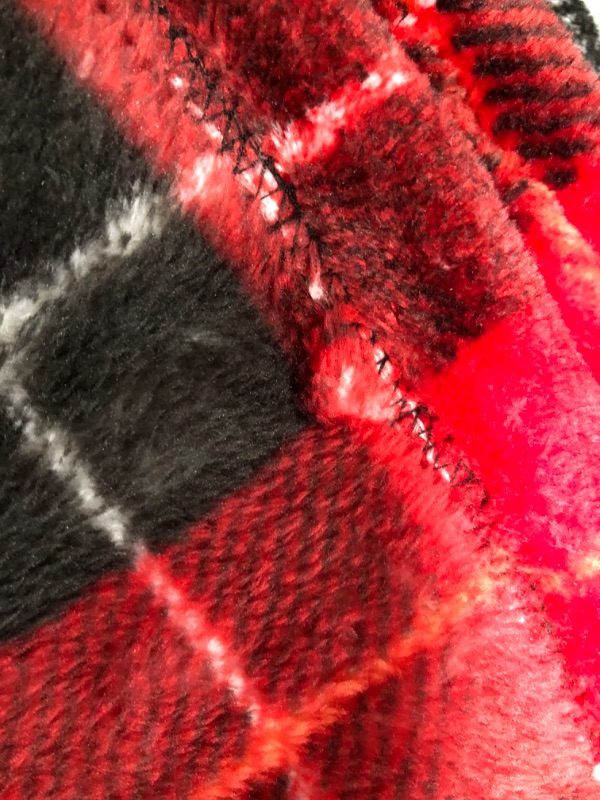 Photo 5 of BEDELITE Fleece Throw Blanket for Couch Sofa Bed, Buffalo Plaid Decor Red and Black Checkered Blanket, Cozy Fuzzy Soft Lightweight Throw Blanket for Spring and Summer, 4 ft, 3 ft 3 inch
**Stock Photo Is Only For the Reference 
